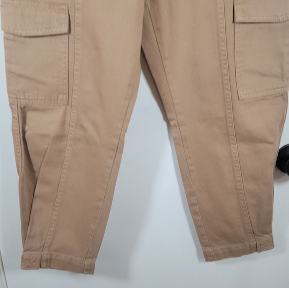 Banana Republic Cargo Tapered Utility Gorpcore Pants Size 4 100% Cotton - Picture 2 of 8